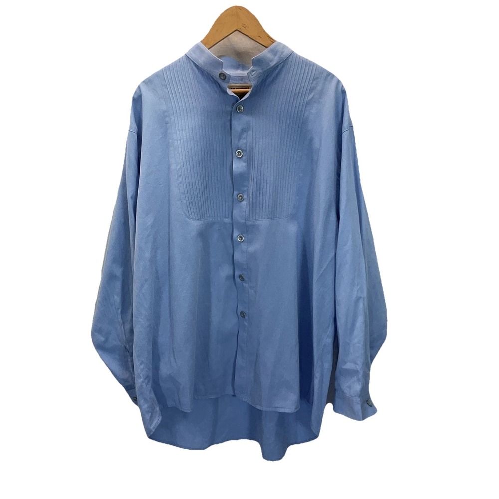 Frontier Classics Wms XL Blue Button Up Long Sleeve Blouse Reenactment Prairie‎